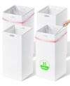 Magicheap 30 Gallon Disposable Trash Cans for Party 4 Pack, White