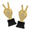 MAGICLULU 2pcs Plastic Gold Trophy Cup Award for Sports Competitions
