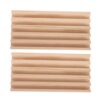 MAGICLULU 2pcs Wooden Domino Rack Stand for Organized Storage and Portable Convenience, Khaki Tile Holder for Play Sessions and Indoor Gatherings, Compact and Versatile Domino Accessories