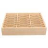 MAGICLULU Wooden Multi Grid Cell Phone Organizer Storage Box for Desktop