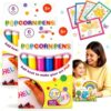 Magic Popcorns Pens 3D Puffy Drawing Kit, Bubble Art Markers for Crafts