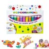 Magic Popcorns Pens, 3D Puffy Popcorn Pens, 12 Colors DIY Bubble Popcorn