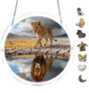 Magic Reflection Letters Round Acrylic Puzzle 7.48 inch Wall Art