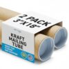 MagicWater Supply 3 x 18 Inch Kraft Mailing Tubes with End Cap - 2 Pack