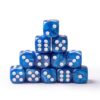 MAGJERO 12pcs Polyhedral Dice, Dice 16mm Acrylic Dice Game Dice for RPG MTG DND Dice Table Games (Blue White,12pcs)