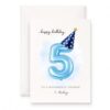 MAGJUCHE 5th birthday card for nephew, 5x7 Inch, Envelope Included