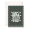 MAGJUCHE Baby Shower Card for Mom, Funny Inspirational Pregnancy Congrats