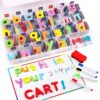Magnetic Alphabet Letters Kit, 234 Pcs Classroom Letter Magnets with Double-Side Magnet Whiteboard, Colorful Foam Alphabet ABC Fridge Magnets for Preschool Kids Toddler Spelling and Learning