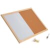 Magnetic Cork Board Whiteboard Combo 12x16 Wall Mount Kit