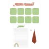 Magnetic Dry Erase Planner Board for Refrigerator Plastic Reusable