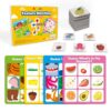 Magnetic Feature Matching Game Set with 4 Sortiing Mats, Memory Game for Kids Ages 2-4, Toddlers Sorting Toys for Kids 3 4 5, Special Education Classroom Supplies