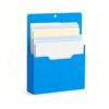 Magnetic File Holder for Refrigerator - Open Front Wall Organizer with Thumb Cutout, Holds 200 Sheets A4/Letter, Locker & Cabinet Pocket, Free Up Desk Space, Home Office Classroom Storage (4 Colors)