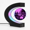 Magnetic Floating Globe with 7 Colors LED Lights, 360° Rotating Lamp, STEM Geography, Gift for Men, Husband, Father, Kids, Birthday or Holiday