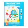 Magnetic Fraction Educational Puzzle w/Fraction Tiles & Circles for Kids