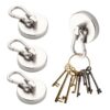 Magnetic Hooks, 4 Piece Storage Holders with Carabiner