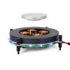 Magnetic Levitation Display Stand, 360° Rotating Floating Platform for Collectibles, Figures, Models and Desk Display, Black