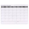Magnetic Monthly Calendar Board for Refrigerator with Note Space