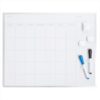Magnetic Monthly Calendar Dry Erase Board,Silver Aluminum Frame