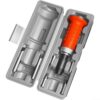 Magnetic Screwdriver Set for Removing Rusty Fasteners - Multi-Bit Screwdriver Kit for Computer Repair Grey Red 6.25" (B)