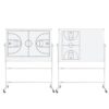 Magnetic Soccer Lineup White Board, Basketball Dry Erase Coaching Broad, with Markers and Erasers, Durable Material, 360° Rotation, for Tactical Analysis(Basketball)