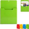 Magnetic Utility & File Holder, Waterproof Heavy Resistant PP Pocket, Strong Magnetic Storage Folder for Refrigerator, Whiteboard, Locker, Office School Papers and Documents (Green)