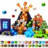 Magneverse 150 PCS 0.8in Magnetic Blocks with Light Blocks - Magnet Toys for Kids, Boys and Girls, Magnetic Building Blocks Cubes, Stacking Magnets for Kids, Birthday Gifts for Boys and Girls