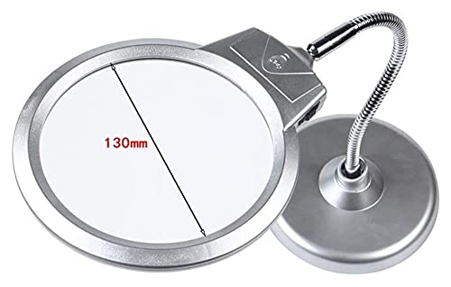 Magnifier for reading Magnifying Glass Hd Desktop Magnifier Foldable Magnifier Large Magnifying Glass Stand Large Desktop Office Desktop with Led Reading Children's Books and Old Man Read Magnifying G
