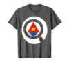Magnifying Glass Hidden Watercolor World Art T-Shirt, Men, Asphalt Grey, Medium