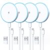 MagSafe Charger 4 Pack 15W Magnetic Wireless Charger Fast Charging Pad for iPhone 17-12 Series & AirPods with Dual Ports