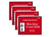 Mahjong Cards 2026 4 PCS Set Mah Jongg Card Large Print，Easy to Read and Convenient to Carry