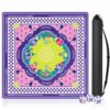 Mahjong Mat with Rules, 31.5 Inch, 3mm Non-Slip, Bag and 3 Dice Purple