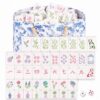Mahjong Tile Set, Engraved Portable American Travel Mahjong Game Set