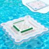 Majiang Game Floating Table with Rules for Pool Double Side Poker Float Board for Card Games Scrabble Dominoes Majiang Game Tray for Water Swimming Pool and Hot Tub Summer Beach Party Supplies