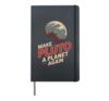 Make Pluto a Planet Again Distressed Vintage Hardcover Journal, Black