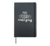 Make Today Amazing Growth Mindset Motivational Sayings Hardcover Journal, Black