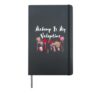Makeup Is My Valentine Funny Self Love Humor Self Confidence Hardcover Journal, Black