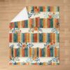 Manfei Books Kids Flannel Blanket,Botanical Floral Plant Bed Blanket,Watercolor Retro Girls Boys Sofa Decor,Yellow Orange Green Fuzzy Blanket,Queen Size (90 x 90 Inches)