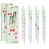 Mangpung 8Pcs Coquette Pink Cherry Mechanical Pencils Cute 0.5mm Mechanical Pencil Kawaii Pencils School Pencil for Students Women Office School Suppies