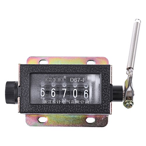 Manual Tally Counter 5 Digit Number Count Clicker Counter Mechanical Arithmometer Hand Mechanical Counters for Coaching, Knitting