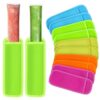 MAQIHAN Popsicle Holders for Kids - Reusable Ice Pop Sleeves Colorful 10 PC