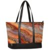 Marble Canvas Laptop Tote Bag for Women, 15.6 Inch Work Bag