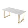 Marble Computer Desk Office Study Rock Slab Workbench Conference Table