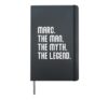 Marc Man Myth Legend Shirt Gifts For Mens Funny Marc Hardcover Journal, Black