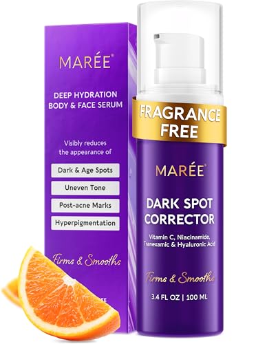MAREE Dark Spot Remover for Face and Body – Dark Spot Corrector Serum – Hyperpigmentation, Melasma, Sun & Age Spots – Black & Brown Spot Remover for Women – Deep Hydration Body & Face Serum