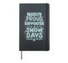 Marilyn Supporter of Snow Days Marilyn Christmas Winter Hardcover Journal, Black