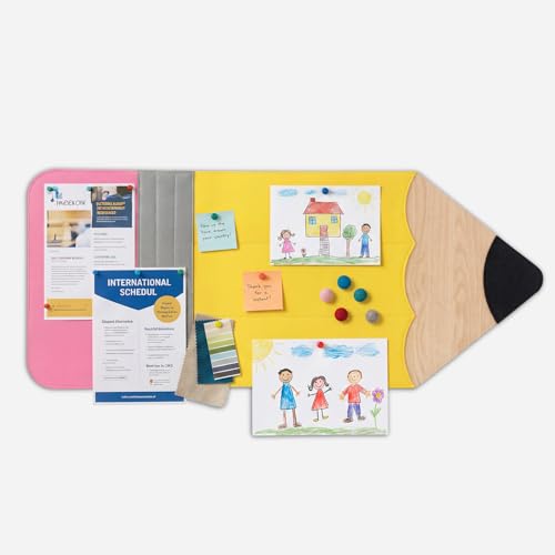 Marspark Classroom Pencil Felt Bulletin Board Decorations Felt Self Adhesive Pencil Bulletin Board Cutouts 35.4" x 15.7" Classroom Wall Decor Supplies for School Elementary Teacher Chalkboard