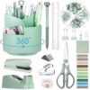 Marspark Sage Green Desk Accessories Office Supplies Set, 12 Pcs