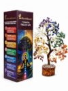 Marubhumi 7 Chakra Healing Crystal Tree Kit – Handmade Gemstone Bonsai Tree for Home Decor, Positive Energy, Feng Shui Good Luck, Money Prosperity Spiritual Gift Set for Women Mom Birthday Meditation