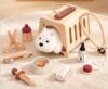 Masonbaby Kids Doctors Set，Pretend Play Medical Toy Set, Toddlers Vet Set Grooming Vet Set with Plush Dog Pet Crate, Doctor Role Play Toys for Boys Girls Montessori Learning Gift for Toddlers