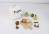 Masonbaby Pretend Play Food Cutting Fruit Toys, Wooden Play Food, Toy Food Set for Kids Kitchen, Toddlers Early Learning Gifts for Boys Girls